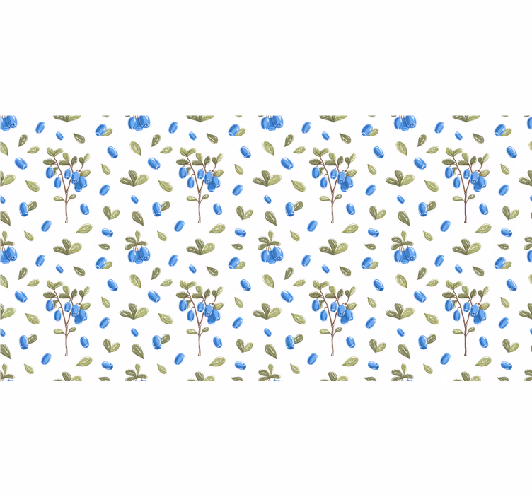 Wit rolgordijn met bloemen botanisch aquarelpatroon - TenStickers