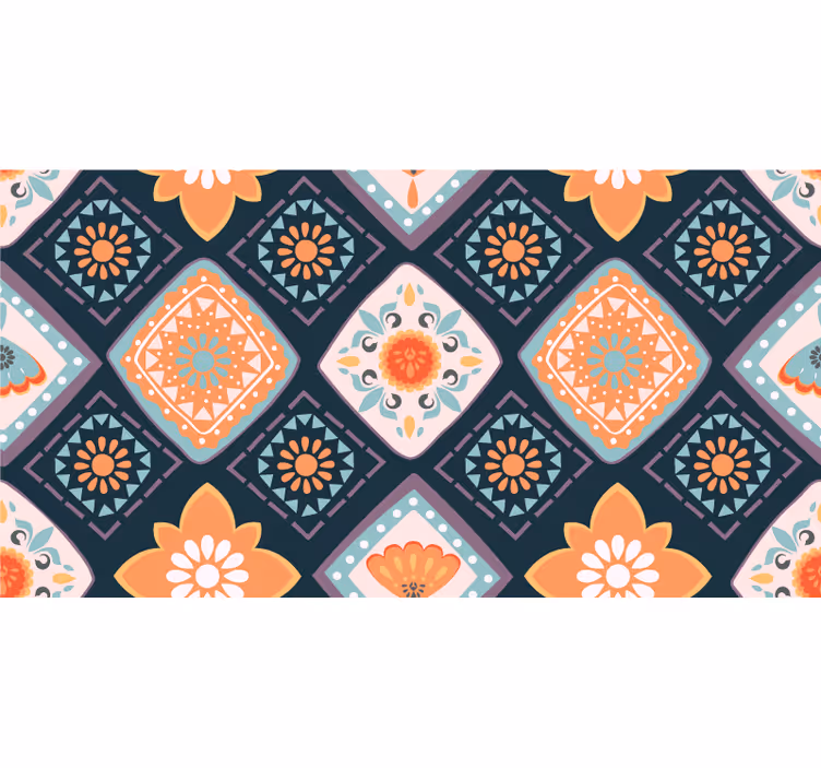 Raambekleding badkamer abstract mini tegels - TenStickers