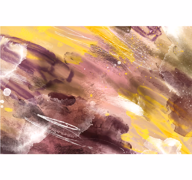 Rolgordijn kantoor abstracte kwaststreken - TenStickers