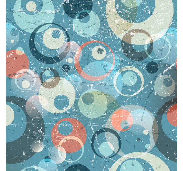 Rolgordijn kantoor abstracte cirkels - TenStickers