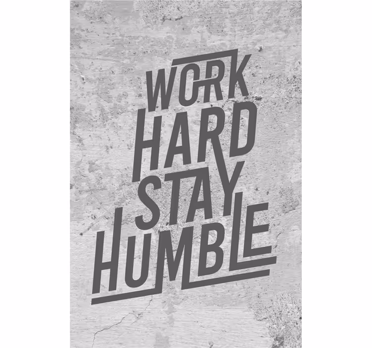 Rolgordijn kantoor werk hard - TenStickers