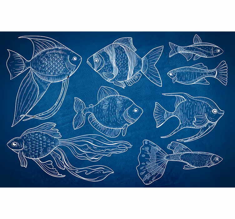 Raambekleding badkamer maritiem thema - TenStickers