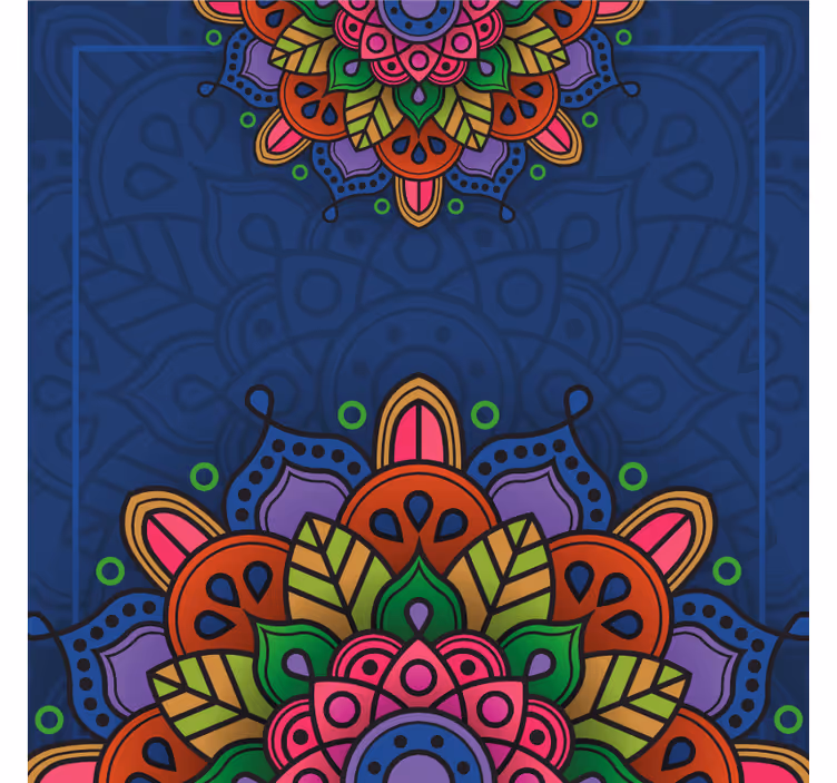 Rolgordijn kantoor mandala tekening - TenStickers