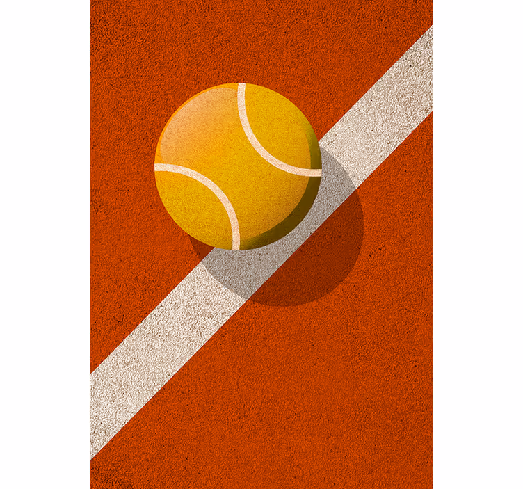 Rolgordijn tienerkamer tennis - TenStickers