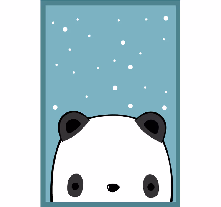 Rolgordijn grappig schattige panda - TenStickers