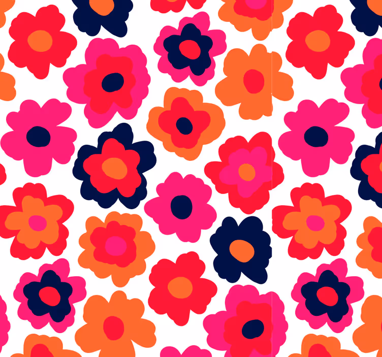 Rolgordijn bloemen rode klaproos - TenStickers