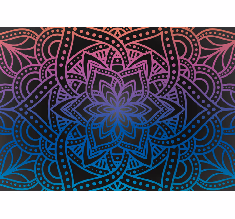 Zen rolgordijn mandala intriciteit - TenStickers