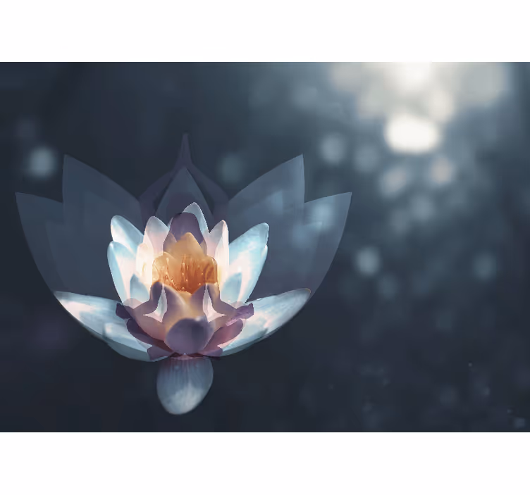 Zen rolgordijn meditatie achtergrond ontspanning - TenStickers