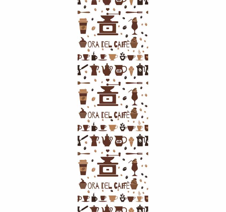 Bruin rolgordijn koffietijd - TenStickers