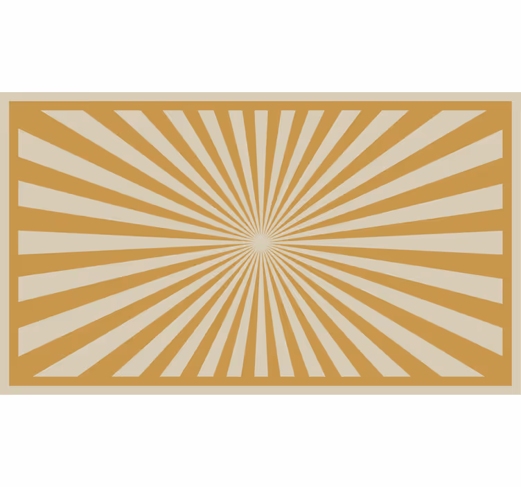 Bruin rolgordijn sunburst tapijt - TenStickers