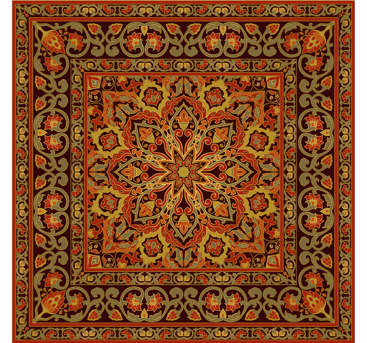 Bruin rolgordijn keuken perzisch mandala effect - TenStickers