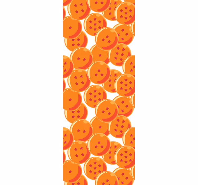 Rolgordijn oranje drakenballen - TenStickers