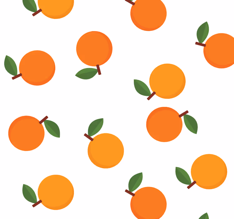 Rolgordijn oranje elegante sinaasappels - TenStickers