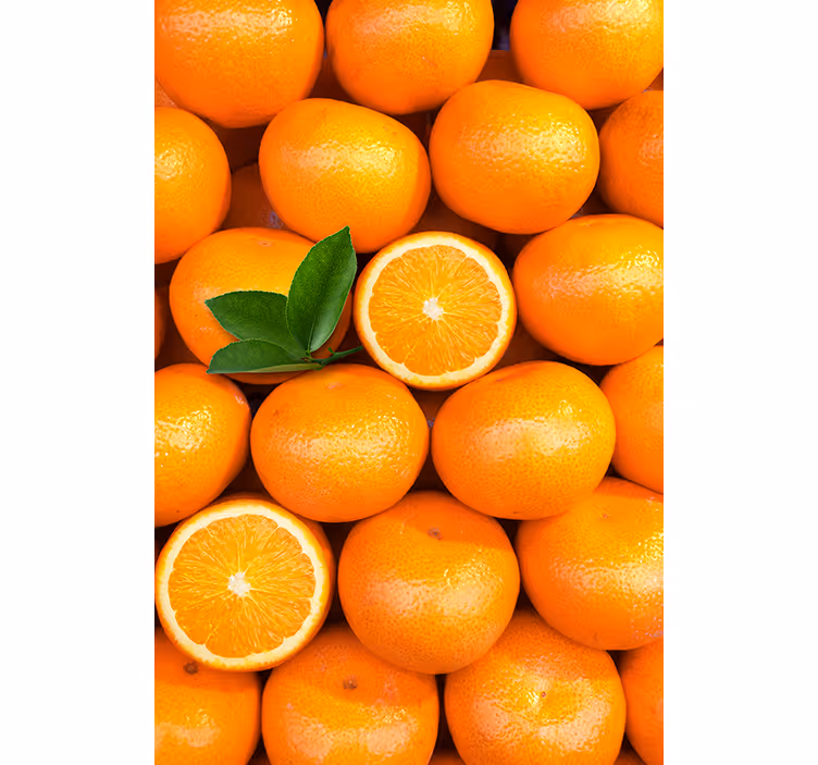 Rolgordijn oranje oranges - TenStickers
