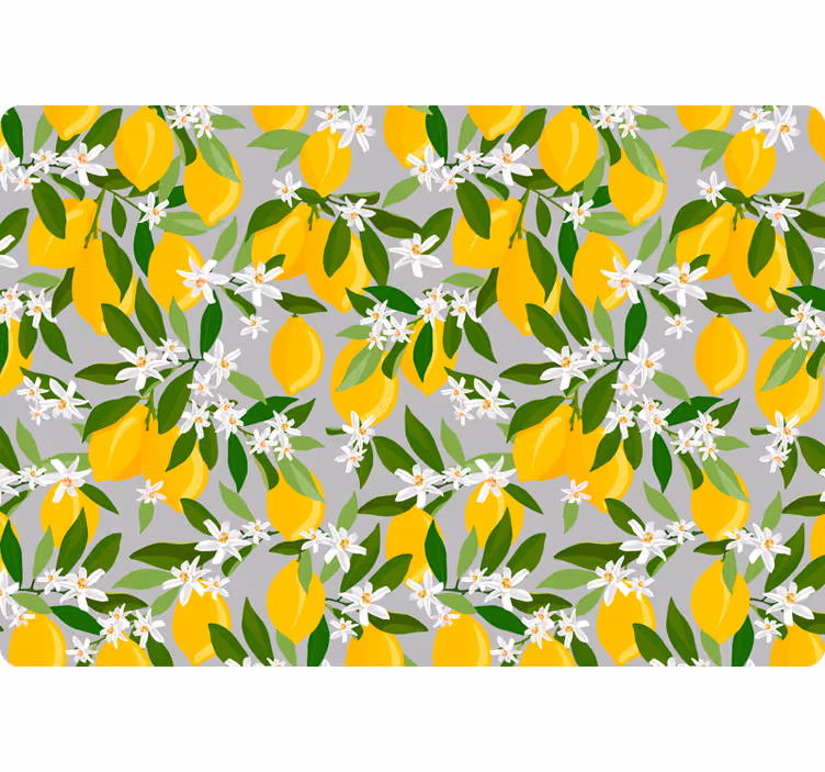 Rolgordijn oranje lemon tree laptop - TenStickers