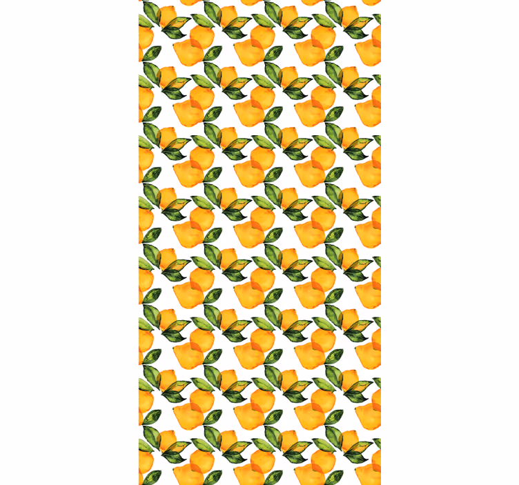 Rolgordijn oranje lemon mediterraanse stijl - TenStickers