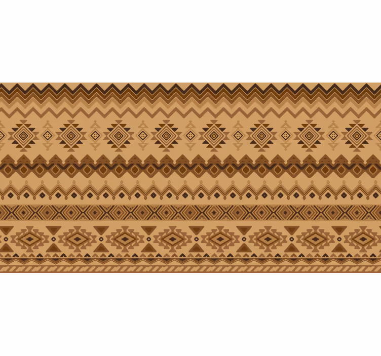Rolgordijn oranje ethnisch kilim ontwerp - TenStickers