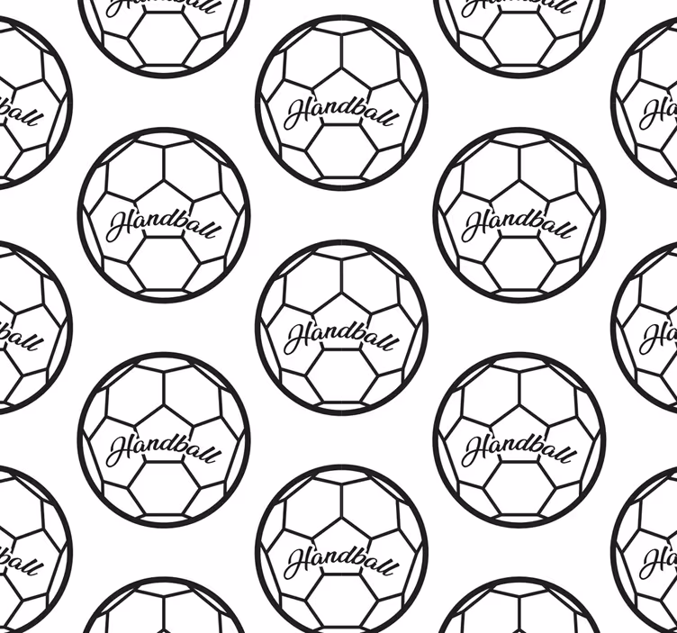 Rolgordijn tienerkamer handbal - TenStickers