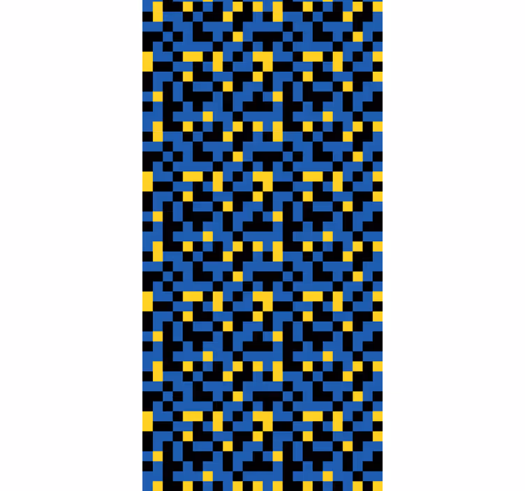 Rolgordijn tienerkamer met 80's videogames patroon - TenStickers