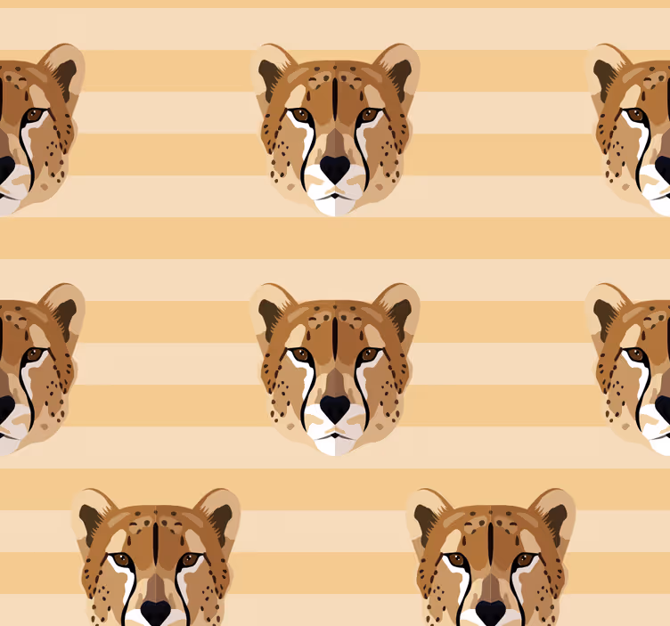 Rolgordijn tienerkamer leeuwenhoofd - TenStickers