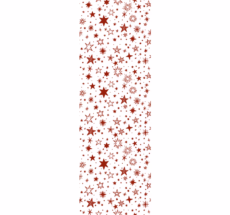 Rolgordijn tienerkamer rode aquarel ster - TenStickers