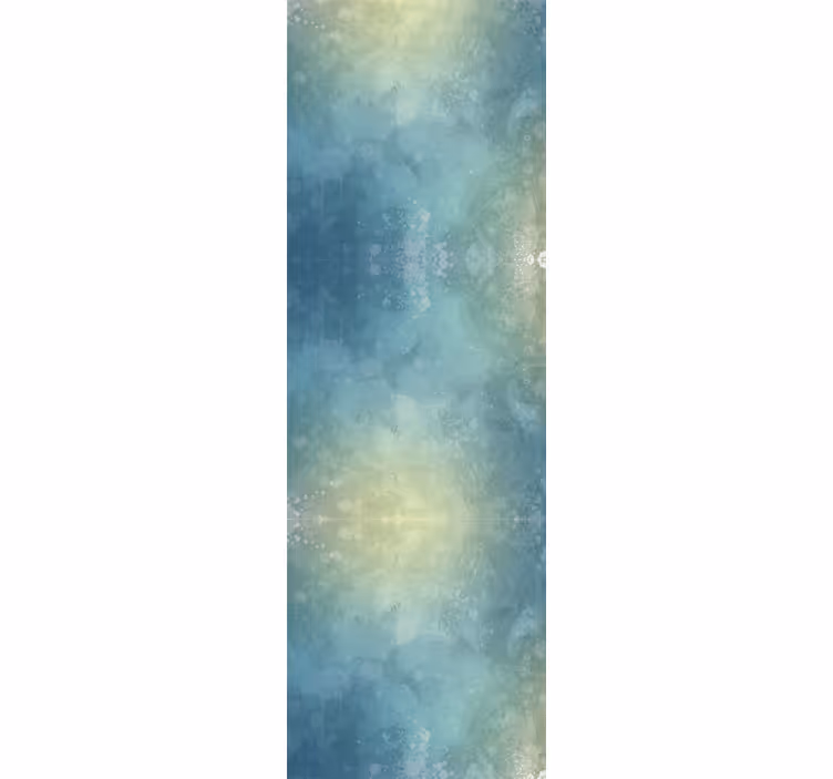 Rolgordijn tienerkamer eclectic decor blauwe schets - TenStickers