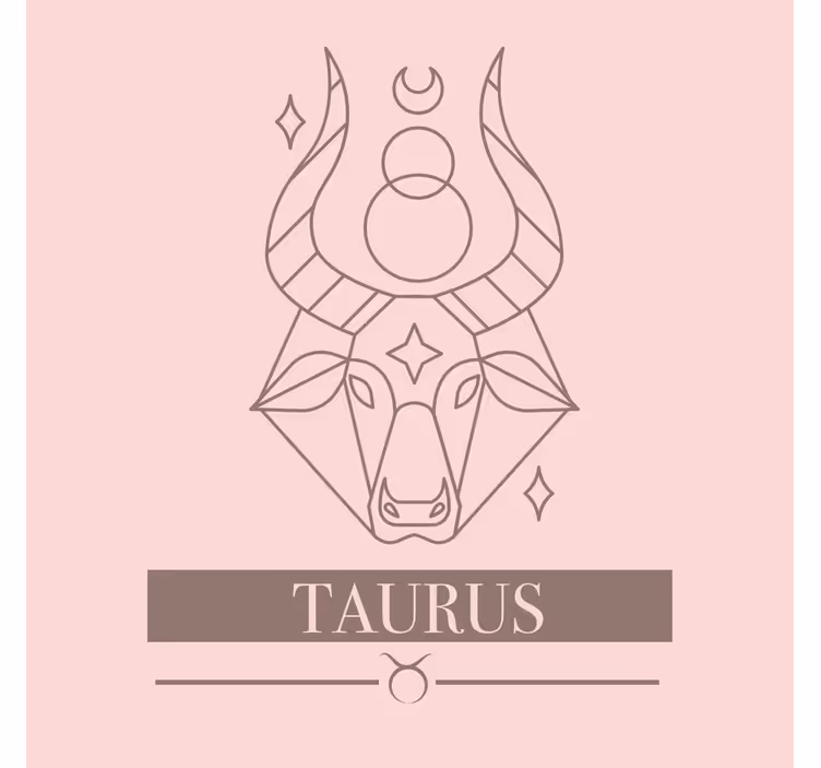Raambekleding badkamer taurus roze sterrenbeeld ontwerp - TenStickers