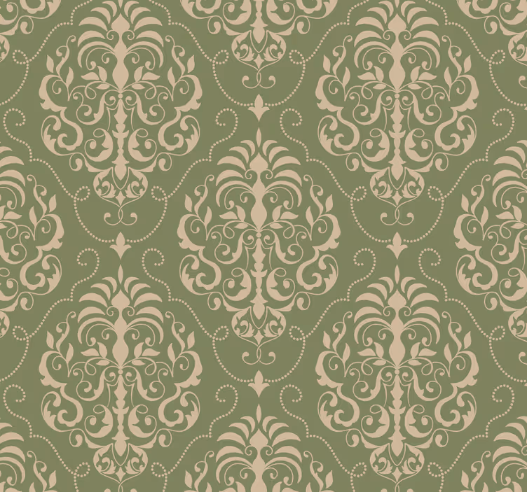 Klassiek rolgordijn met bloemenprint - TenStickers