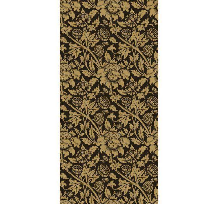 Klassiek rolgordijn vintage franse bloemenpatroon - TenStickers