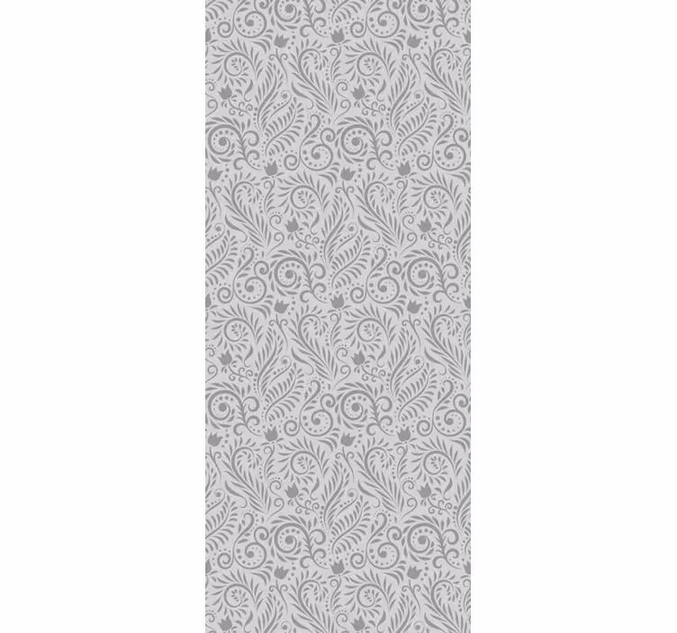 Klassiek rolgordijn met vintage siert bloemen achtergrond - TenStickers