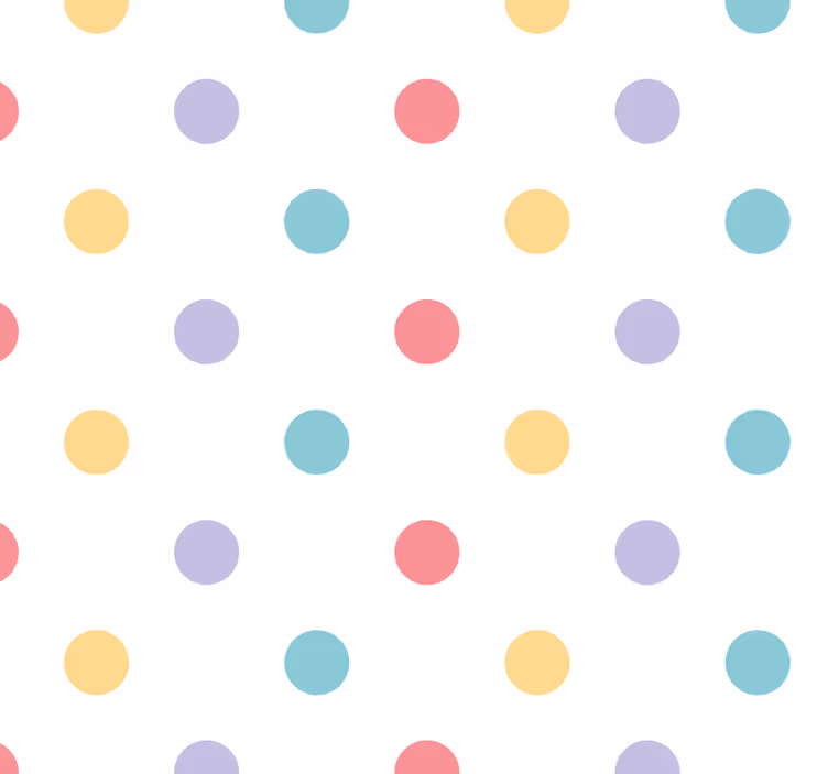 Babykamer rolgordijn kleurrijke confetti - TenStickers