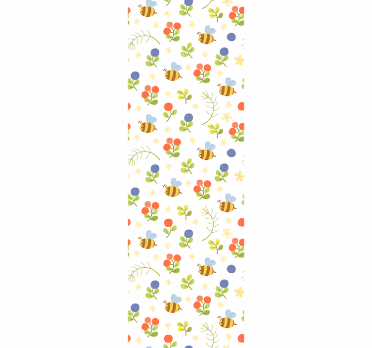 Babykamer rolgordijn schattig ontwerp babybijen - TenStickers