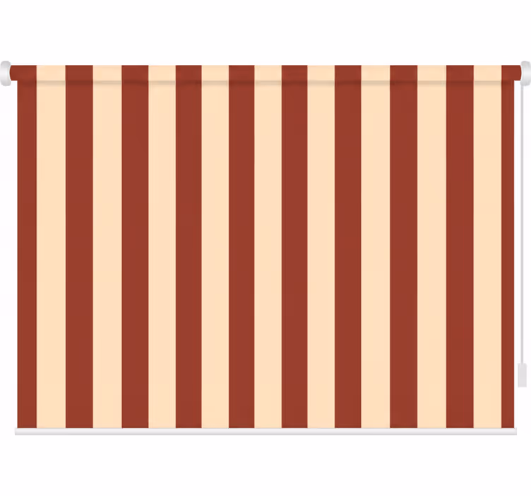 Gang rolgordijn in rood en beige tinten - TenStickers