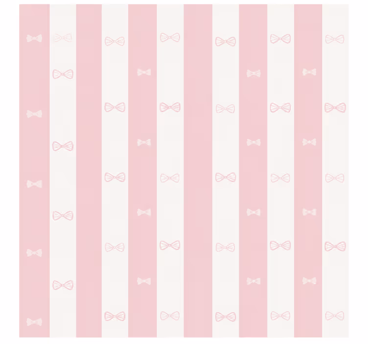 Roze rolgordijn met strikkenpatroon - TenStickers