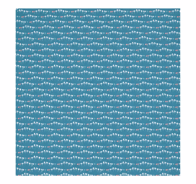 Blauw rolgordijn met vlaggenpatroon - TenStickers