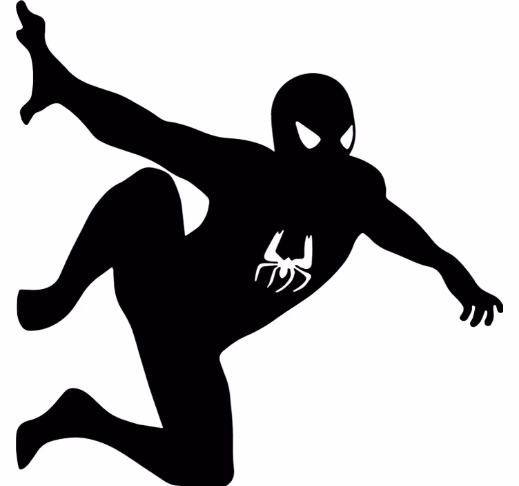 Superhelden raambekleding spiderman aan de muur - TenStickers