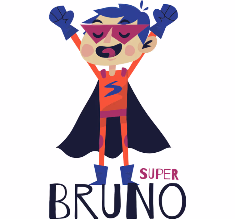 Superhelden raambekleding superboy gepersonaliseerd - TenStickers