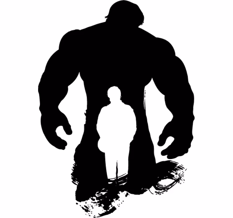 Superhelden raambekleding vinyldecoratie silhouet - TenStickers