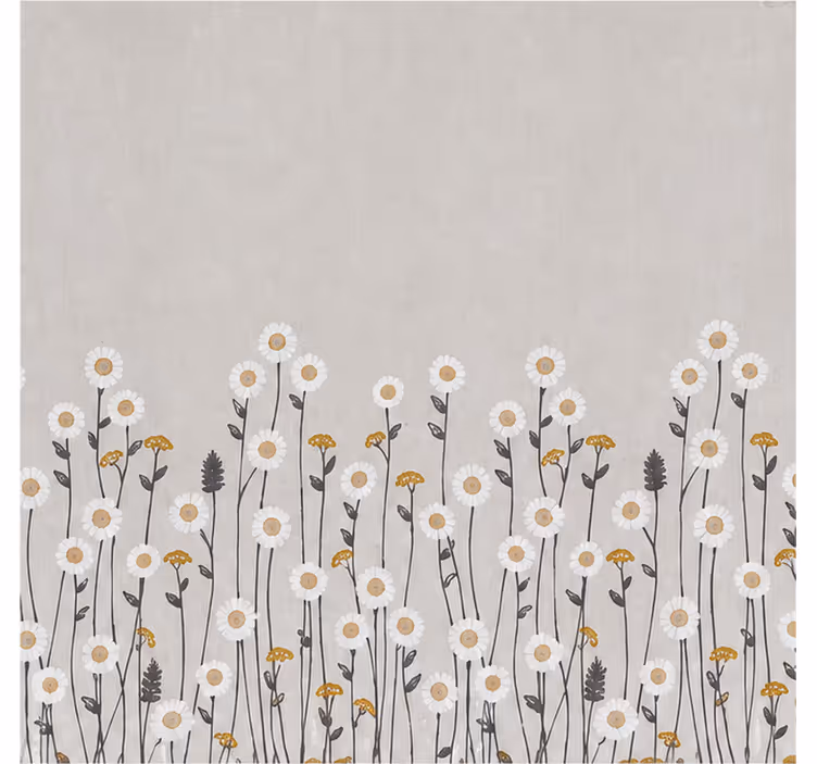 Rolgordijn bloemen scandi flower blackout - TenStickers