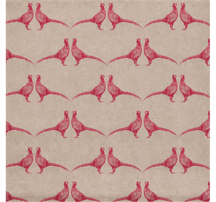 Roze rolgordijn barneby gates fazantenpatroon - TenStickers
