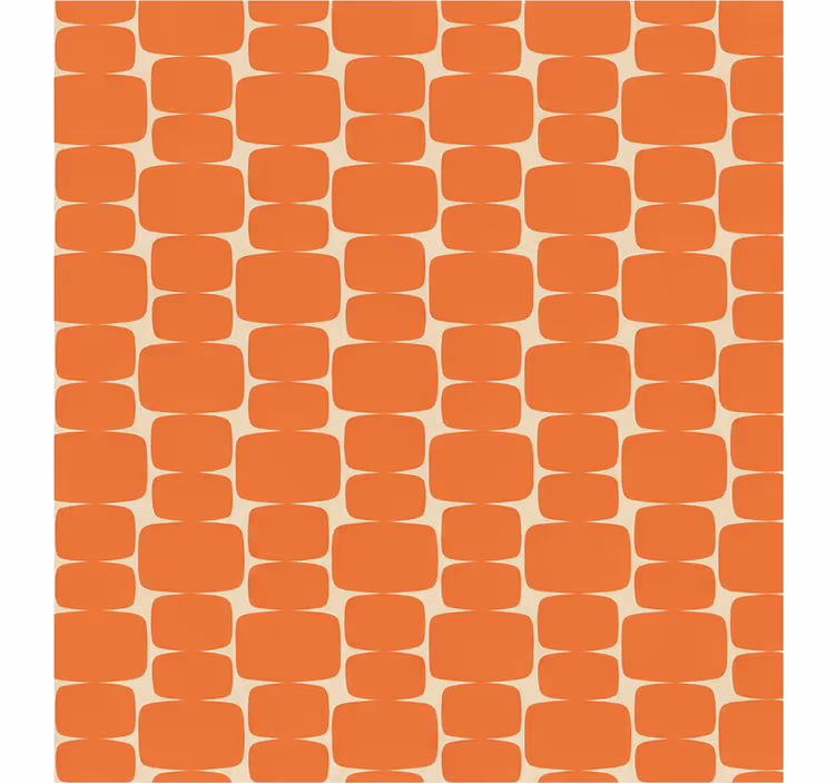 Rolgordijn oranje vlam rechthoek patroon - TenStickers