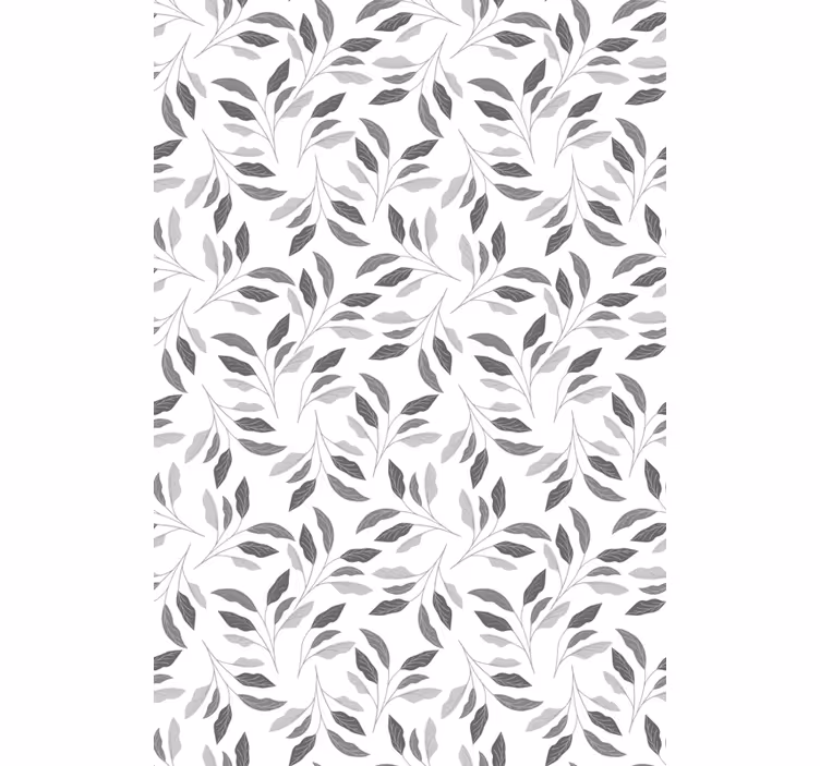 Bladachtige elegantie rolgordijn bloemen - TenStickers