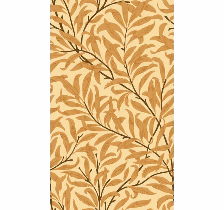 Botanische bladprint rolgordijn bloemen - TenStickers