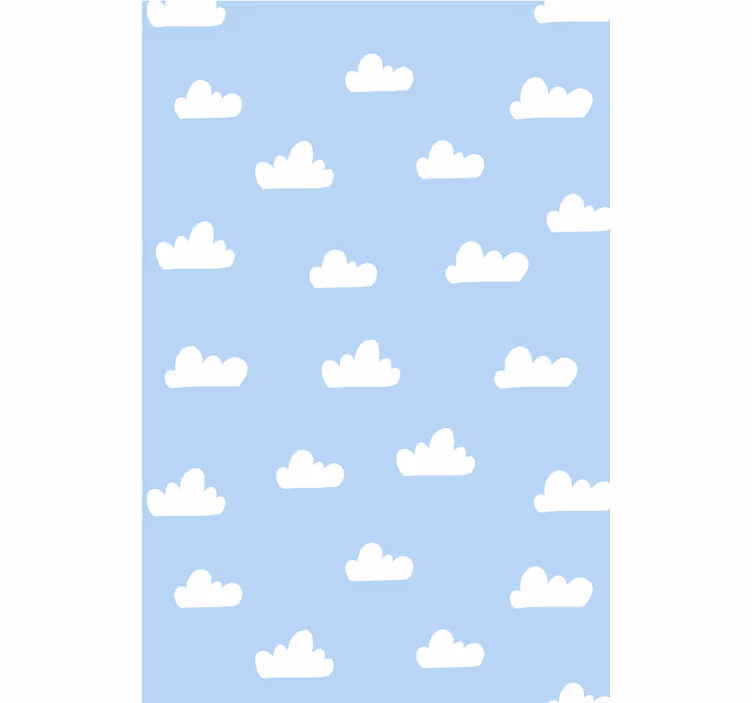 Cumulus wolkenpatroon rolgordijn kinderkamer - TenStickers