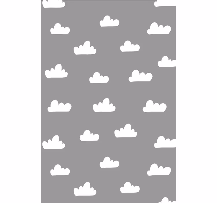 Bewolkt patroon babykamer rolgordijn - TenStickers