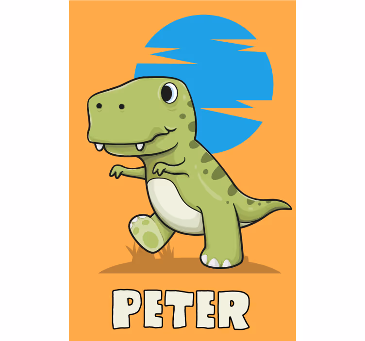 Aangepaste dinosaurus raambekleding dinosaurus - TenStickers