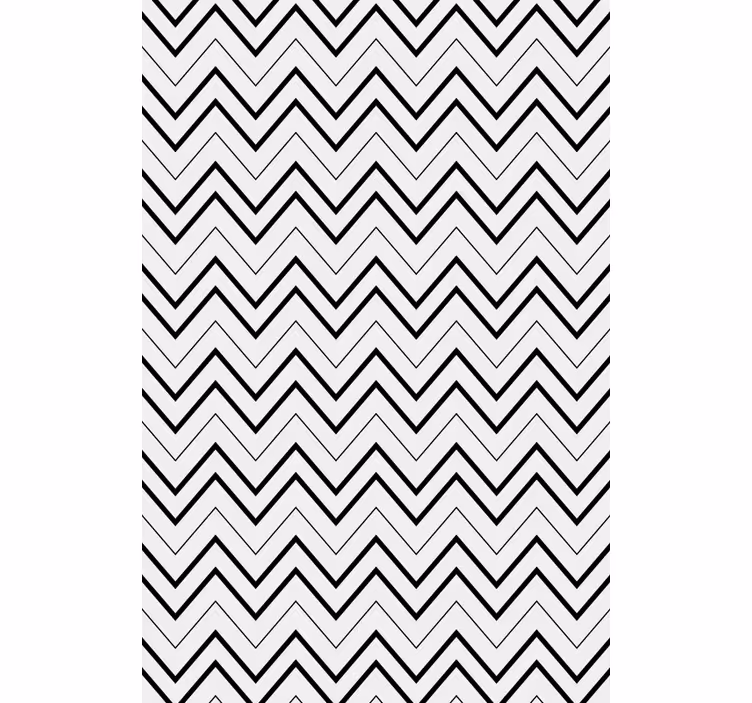 Geometrisch zigzagpatroon moderne raambekleding - TenStickers