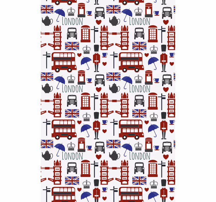 Klassiek rolgordijn Londen rolgordijn - TenStickers