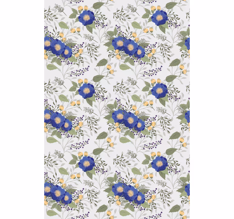 Klassiek rolgordijn Multiflowers - TenStickers
