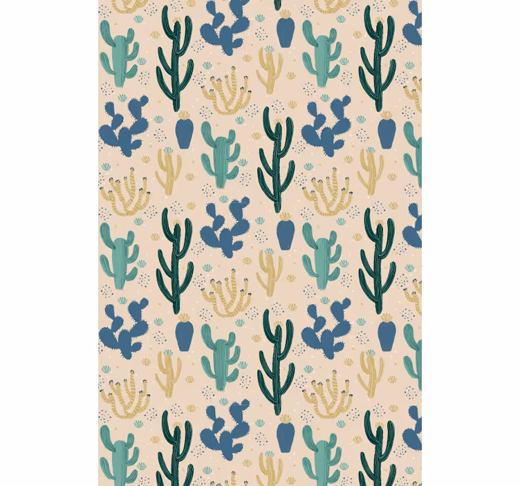 Cactus patronen rolgordijn  - TenStickers